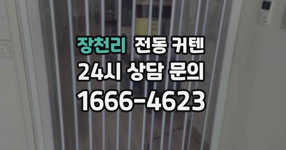 장천리 전동 커텐
