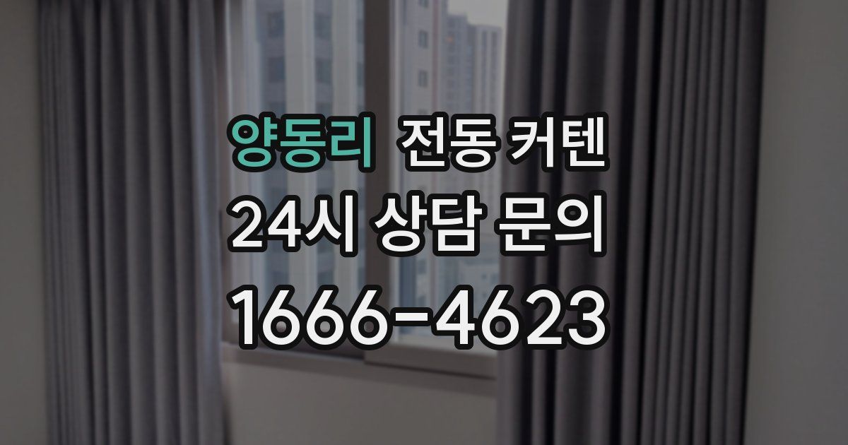 양동리 전동 커텐