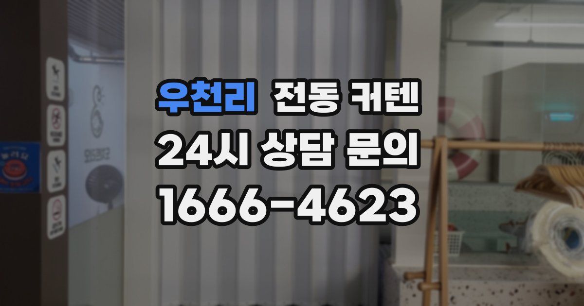 우천리 전동 커텐