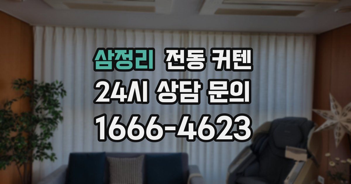 삼정리 전동 커텐