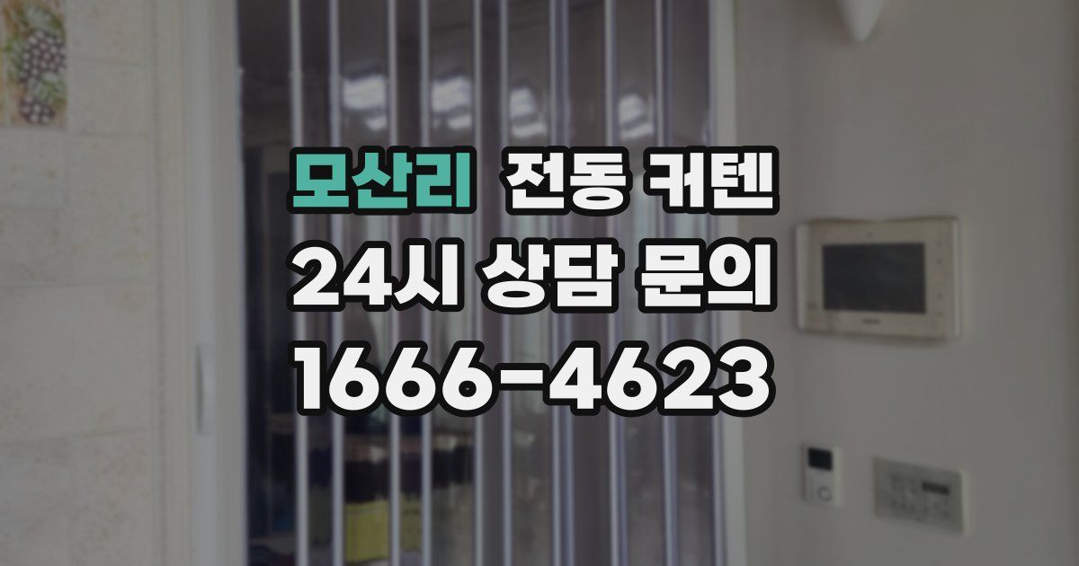 모산리 전동 커텐