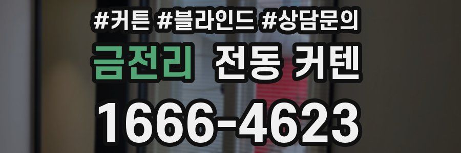 금전리 전동 커텐