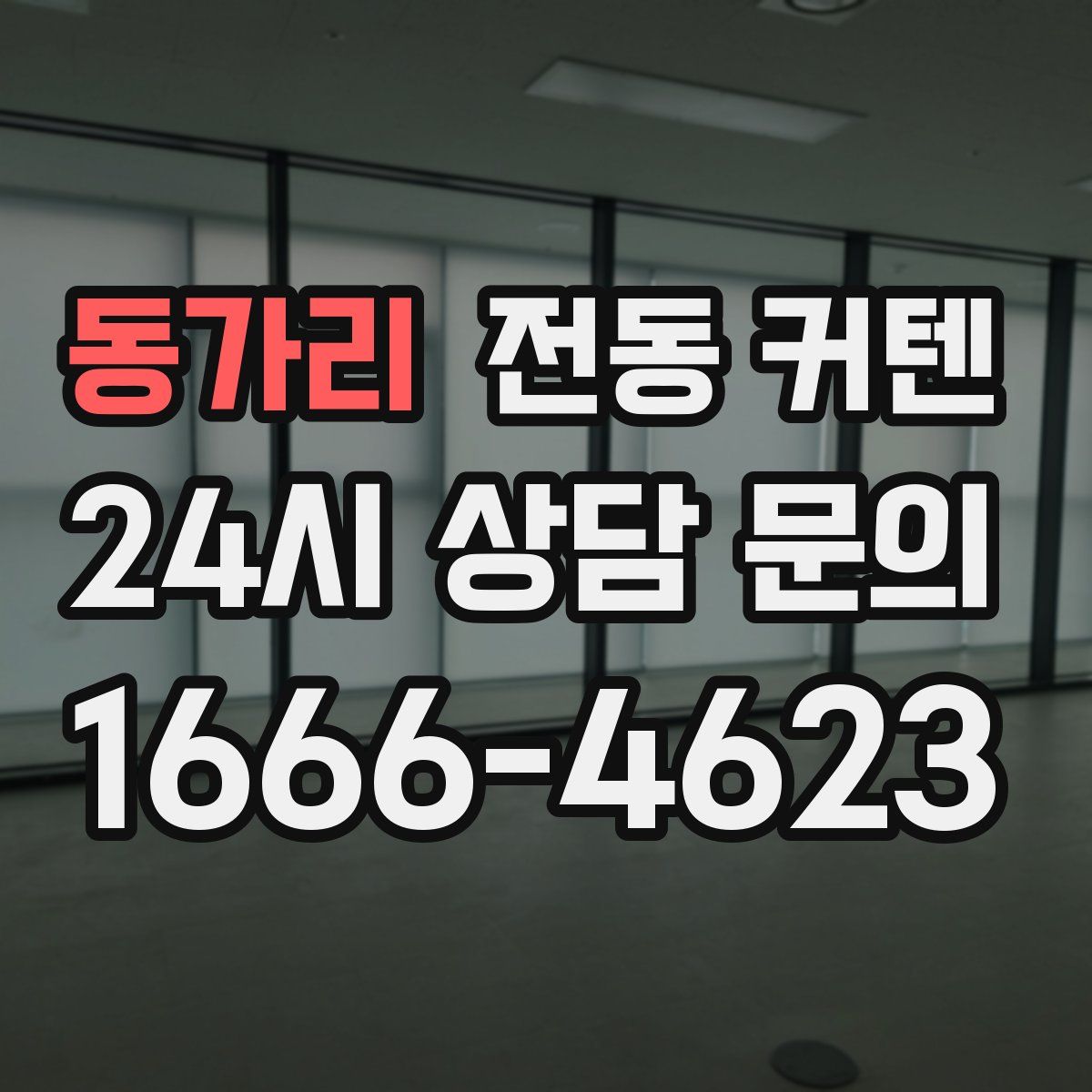 동가리 전동 커텐