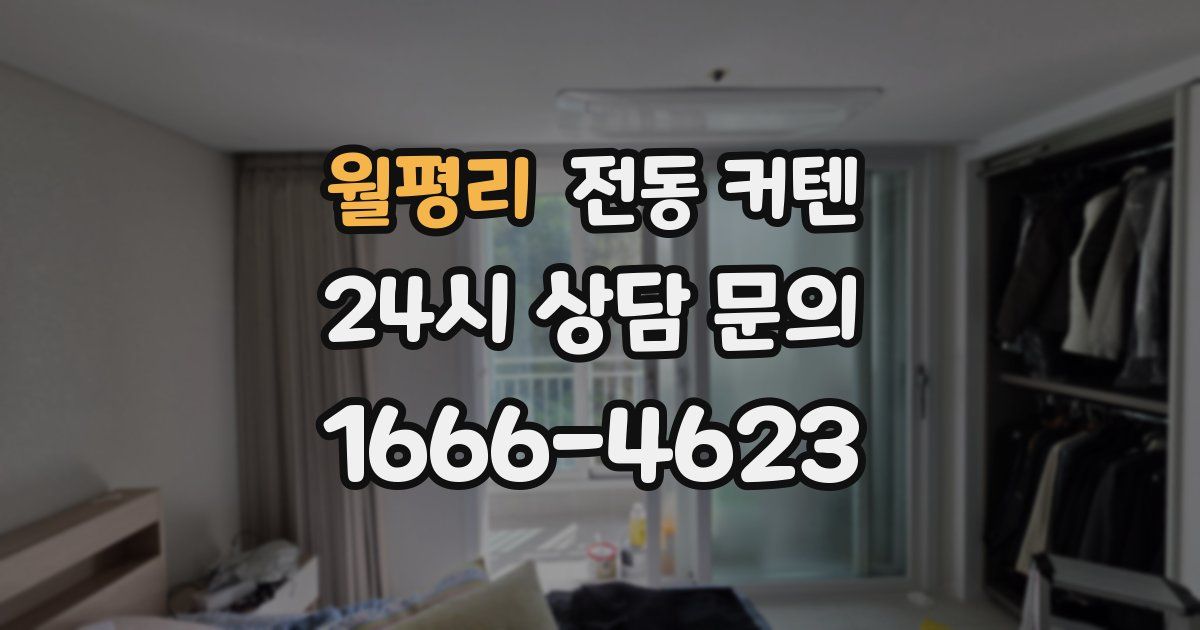 월평리 전동 커텐