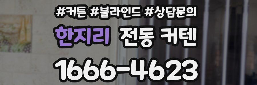 한지리 전동 커텐
