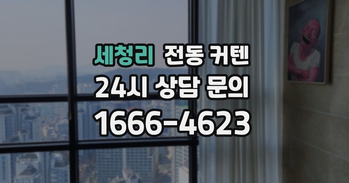 세청리 전동 커텐