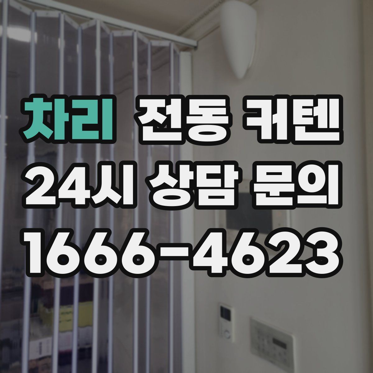 차리 전동 커텐