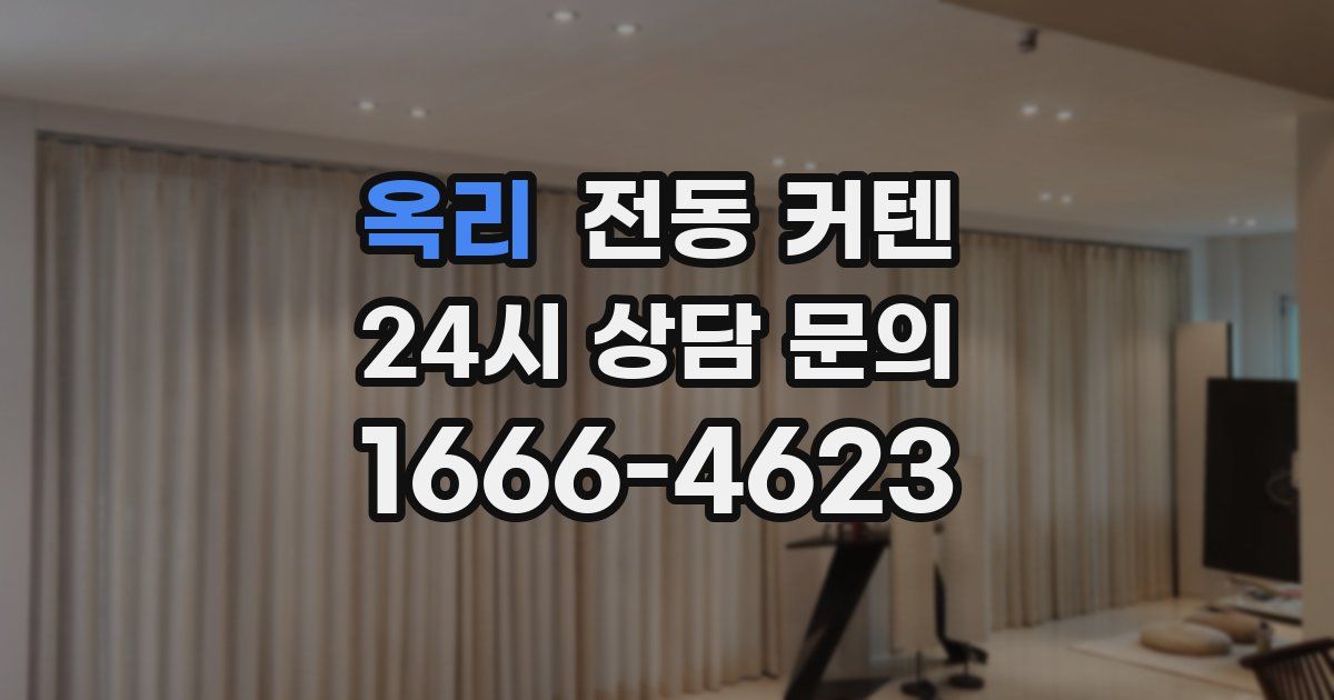 옥리 전동 커텐