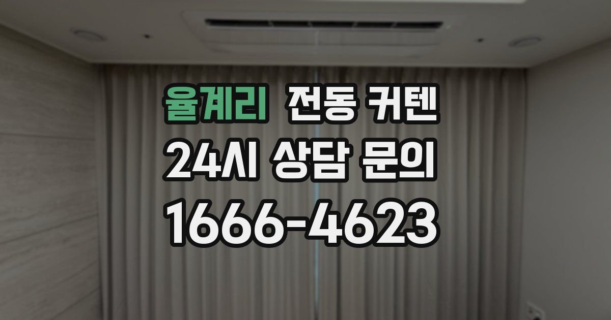 율계리 전동 커텐