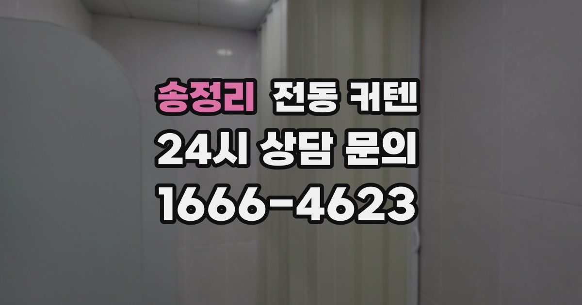 송정리 전동 커텐
