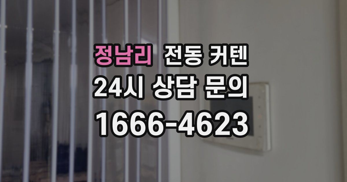 정남리 전동 커텐