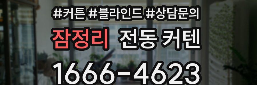 잠정리 전동 커텐