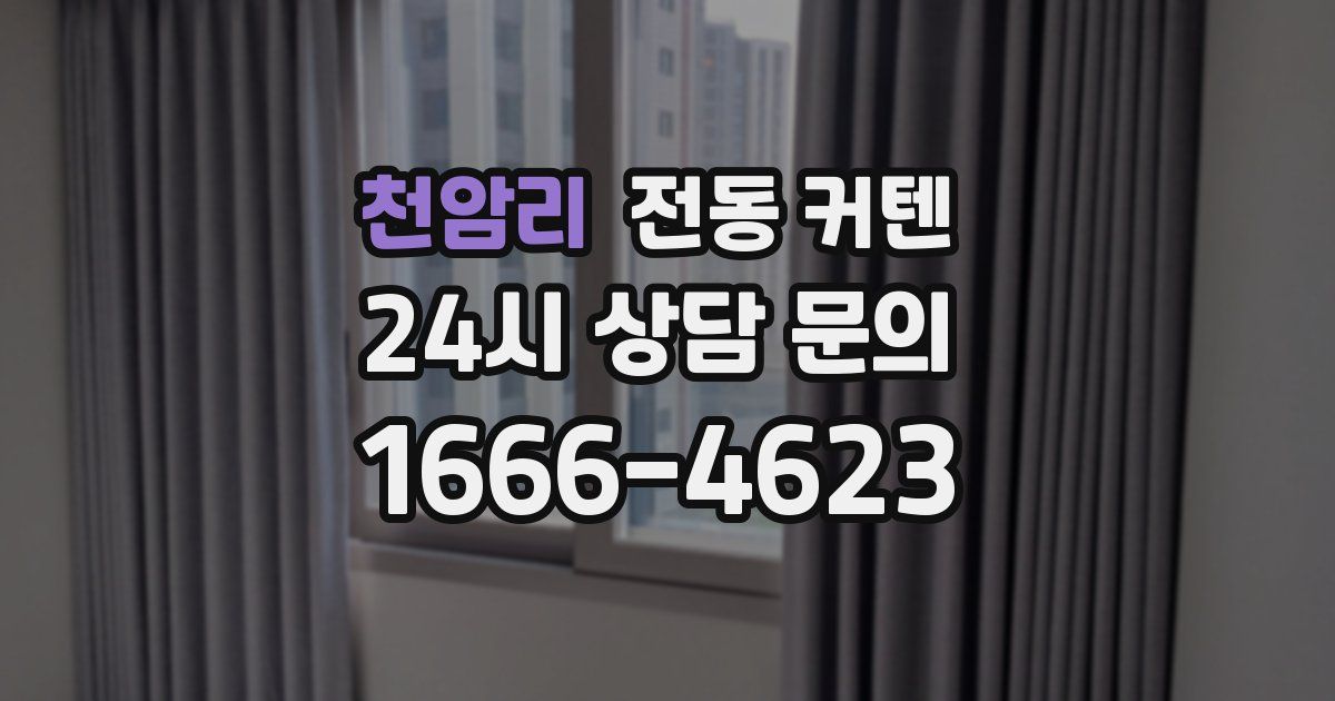 천암리 전동 커텐
