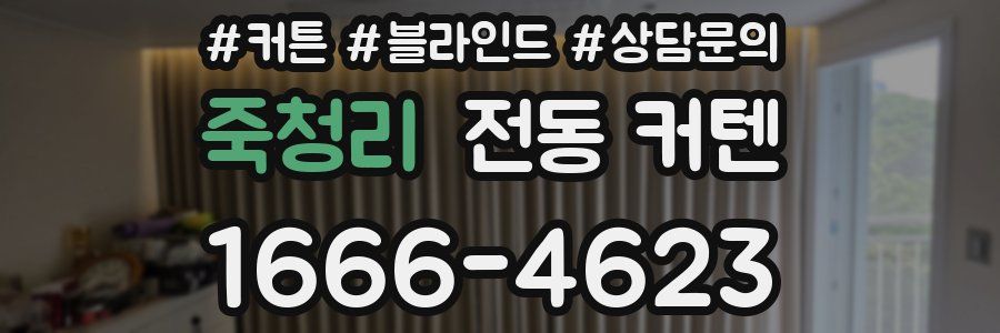 죽청리 전동 커텐