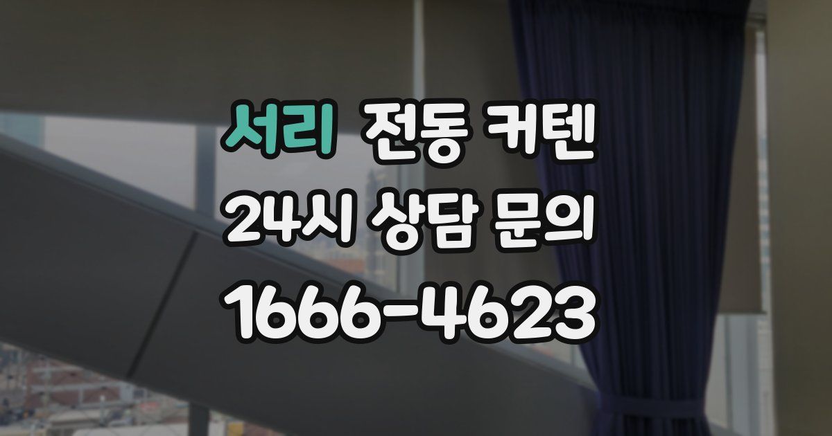 서리 전동 커텐