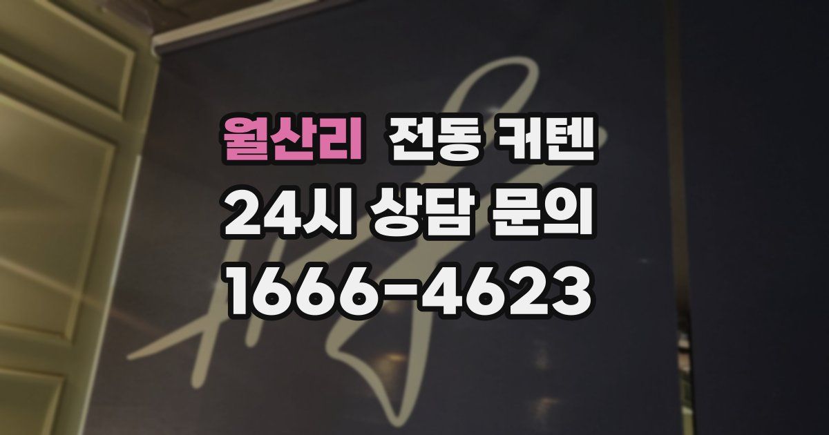 월산리 전동 커텐