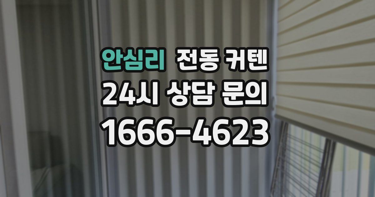 안심리 전동 커텐
