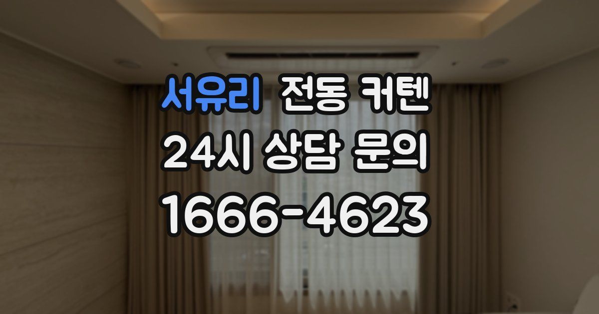 서유리 전동 커텐
