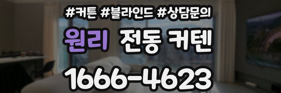 원리 전동 커텐
