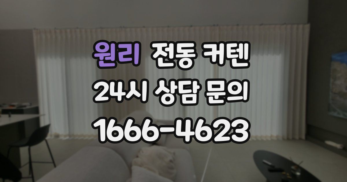 원리 전동 커텐