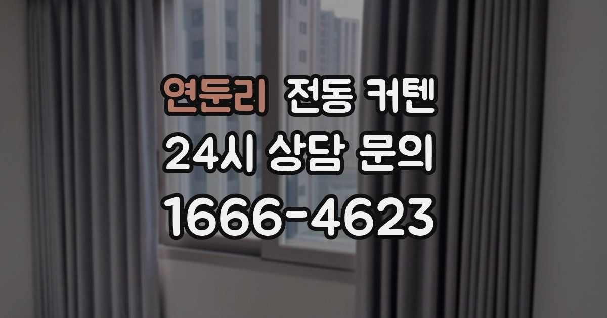 연둔리 전동 커텐