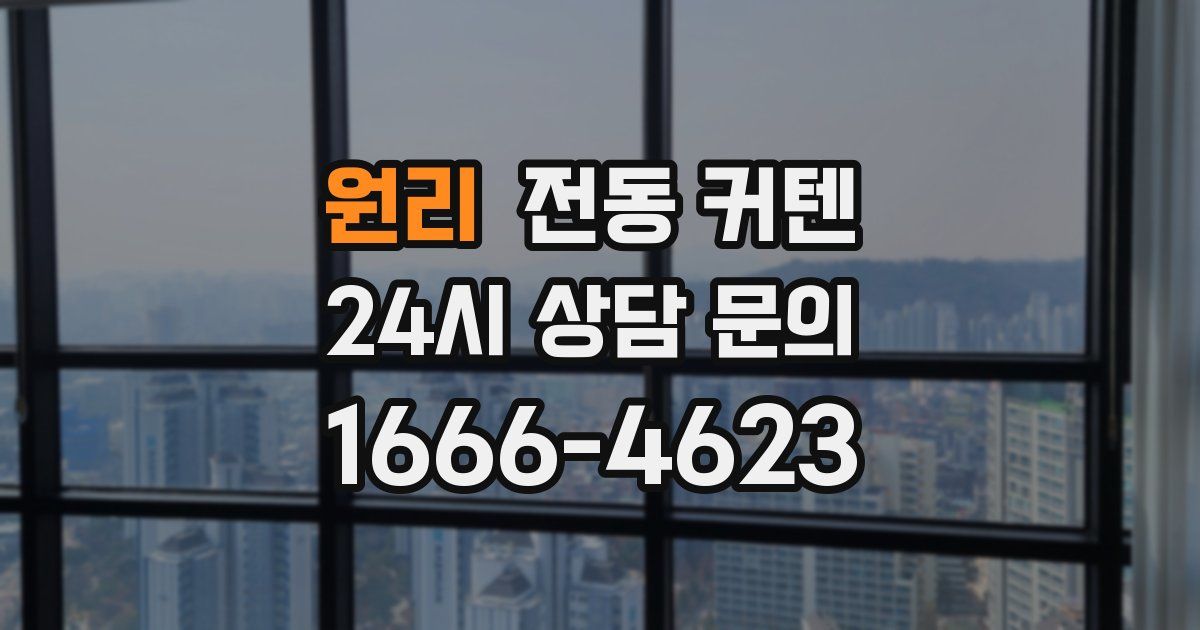 원리 전동 커텐