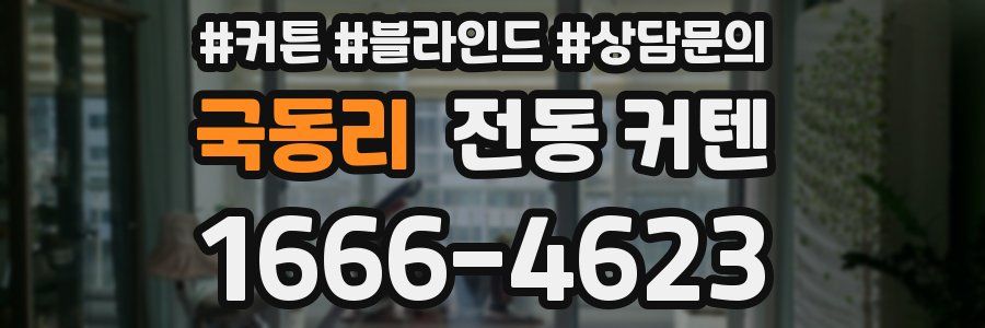 국동리 전동 커텐