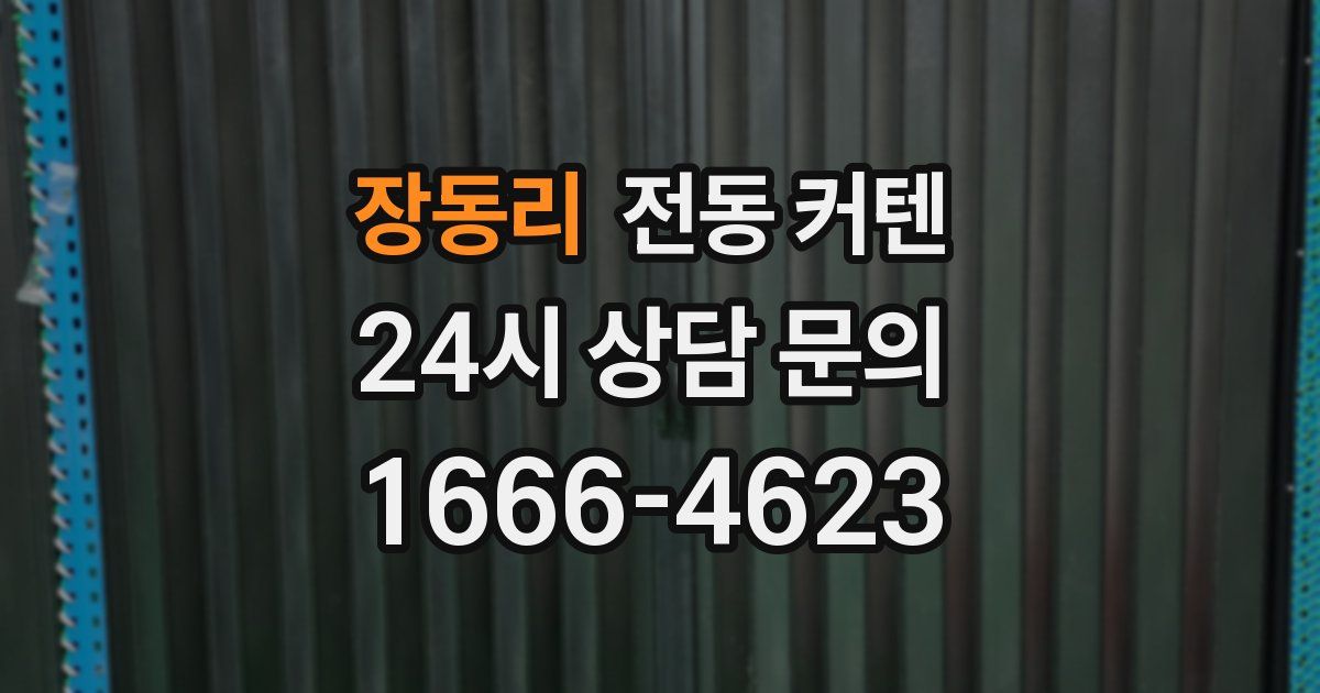 장동리 전동 커텐