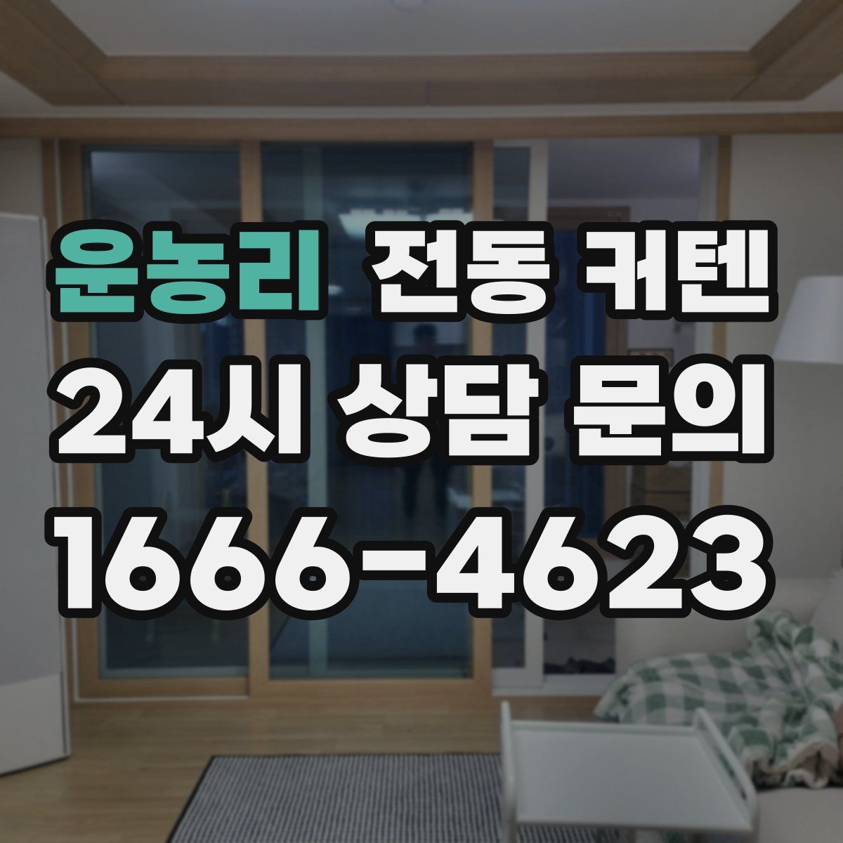 운농리 전동 커텐
