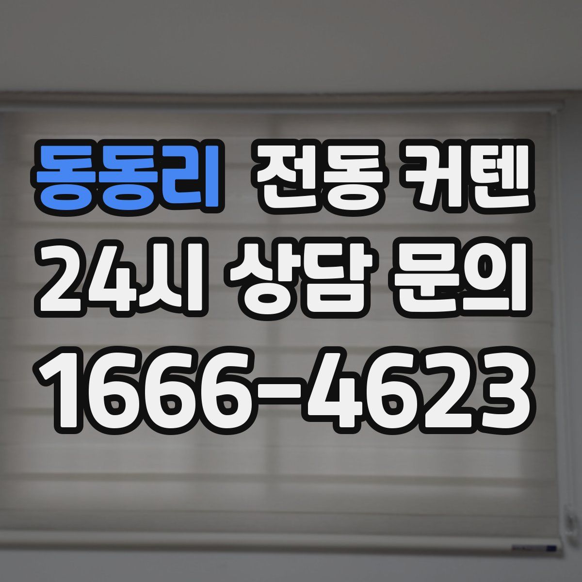 동동리 전동 커텐