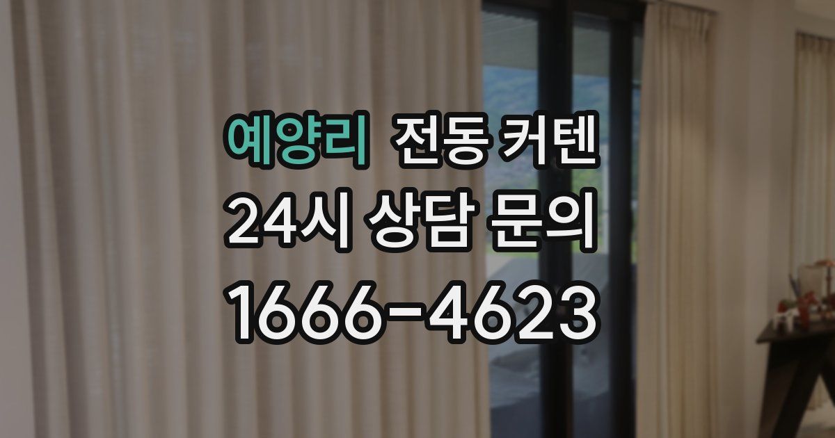 예양리 전동 커텐