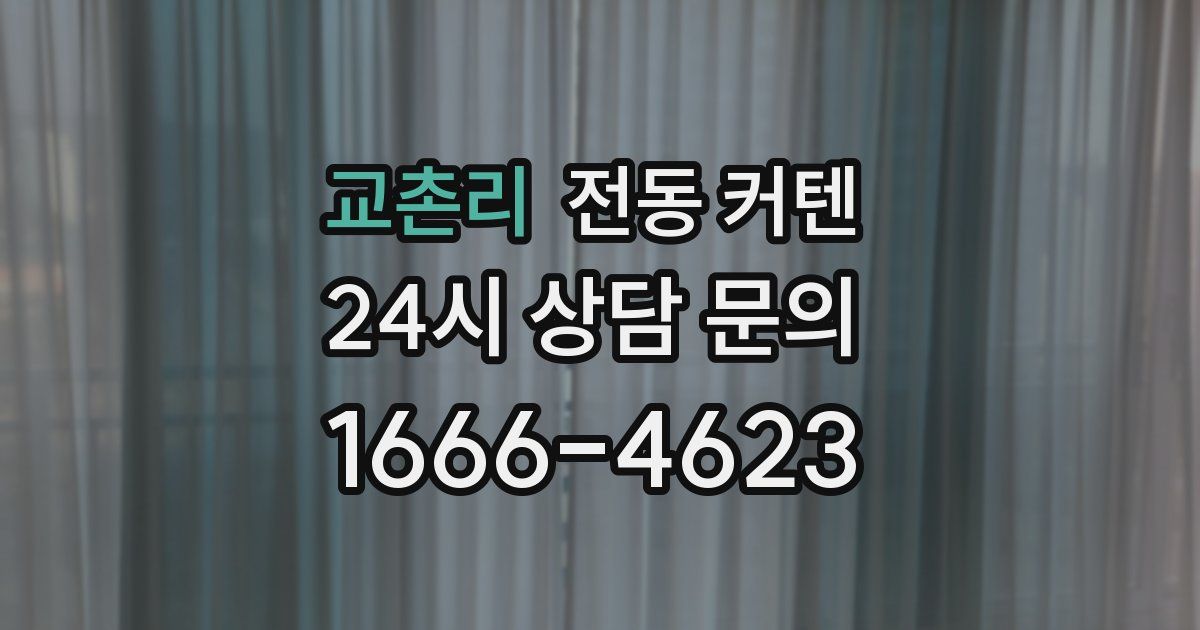 교촌리 전동 커텐