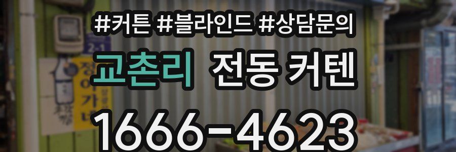 교촌리 전동 커텐
