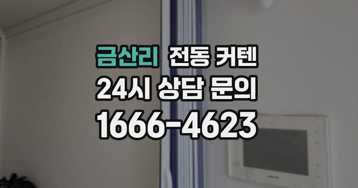 금산리 전동 커텐