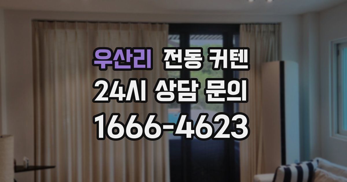 우산리 전동 커텐