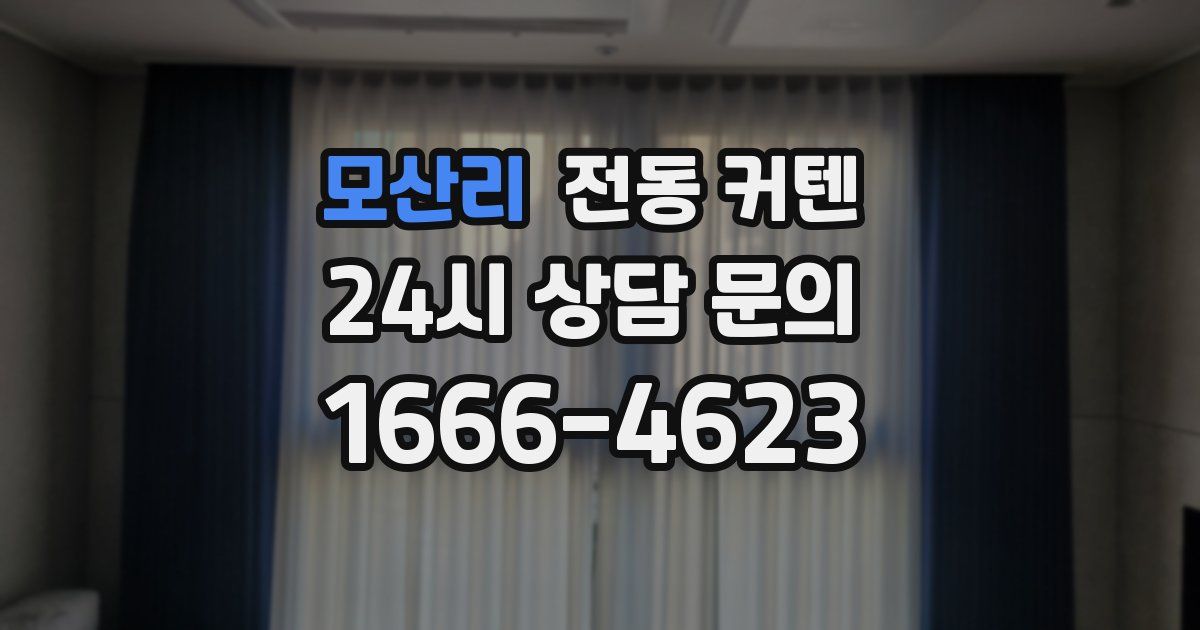 모산리 전동 커텐