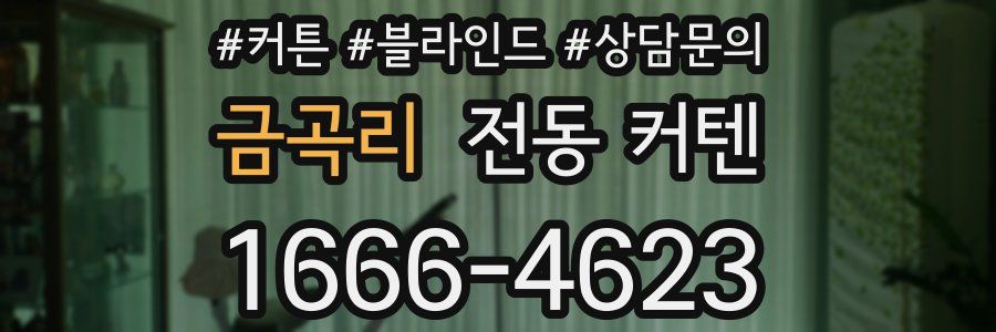 금곡리 전동 커텐
