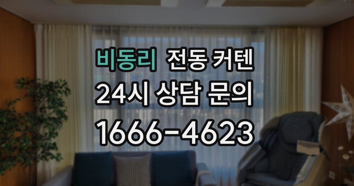 비동리 전동 커텐