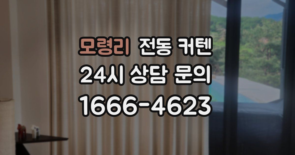 모령리 전동 커텐