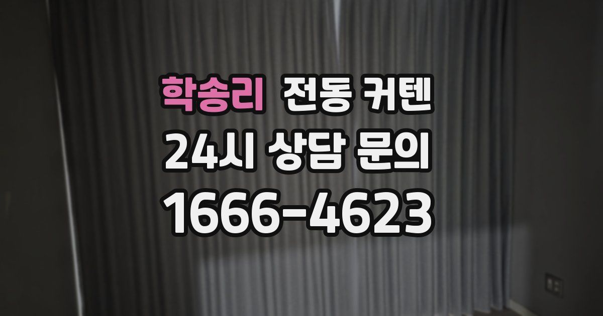 학송리 전동 커텐
