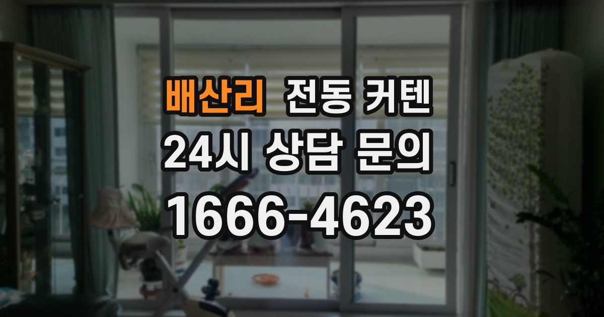 배산리 전동 커텐