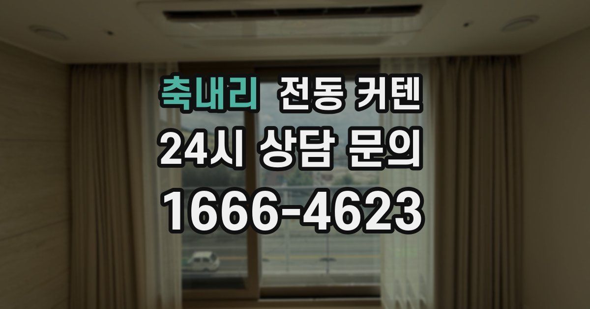 축내리 전동 커텐
