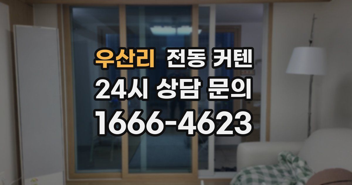 우산리 전동 커텐
