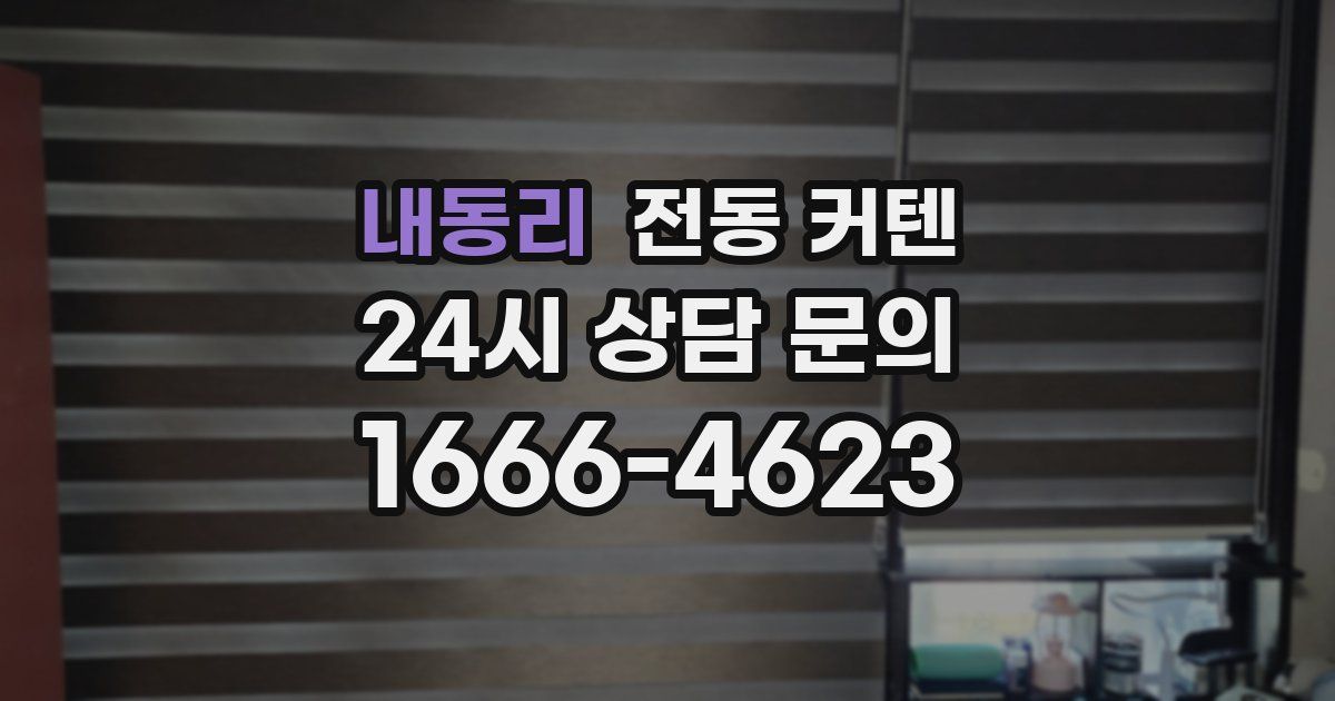 내동리 전동 커텐