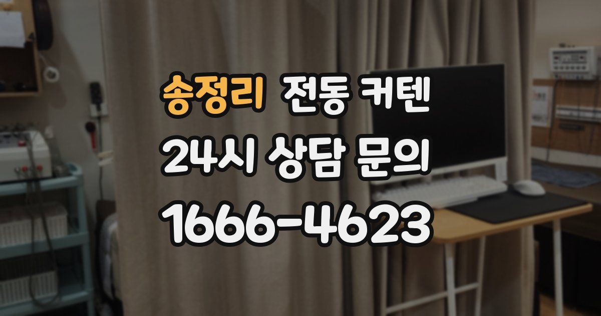송정리 전동 커텐