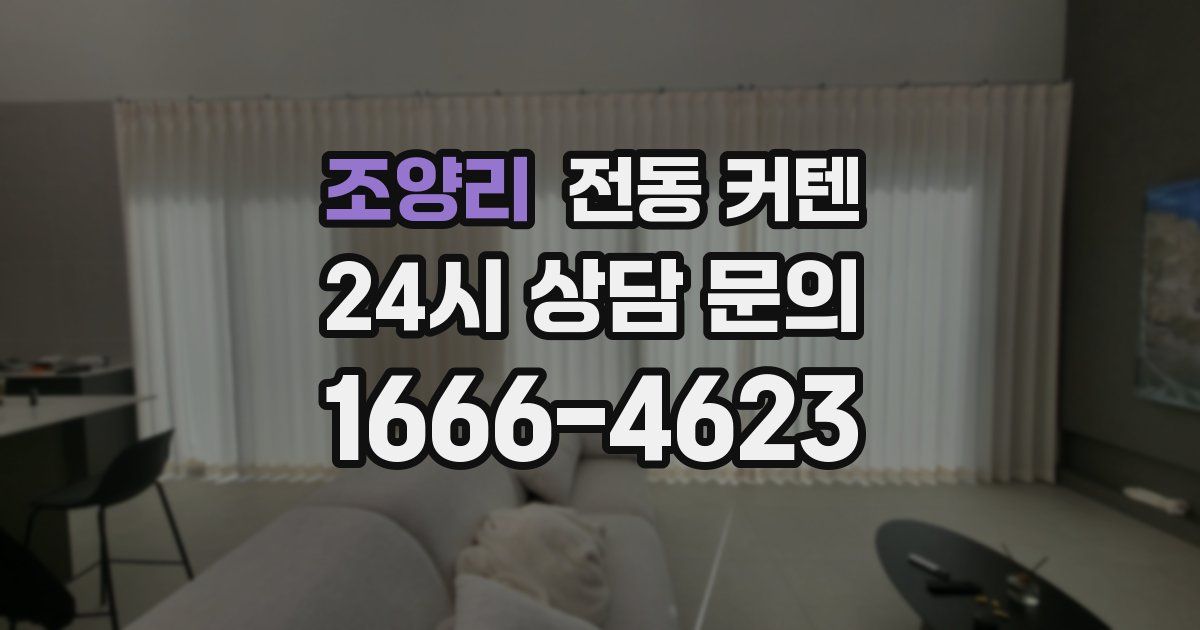 조양리 전동 커텐