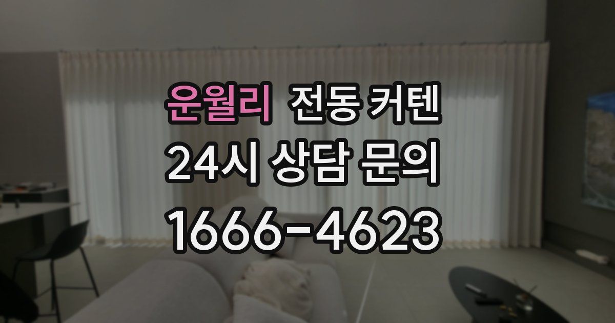 운월리 전동 커텐