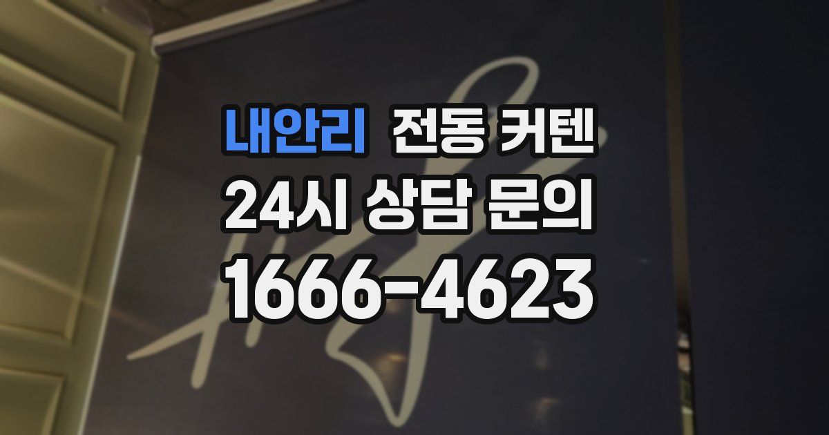 내안리 전동 커텐