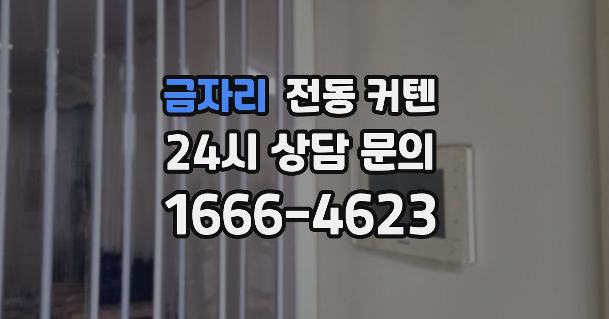 금자리 전동 커텐