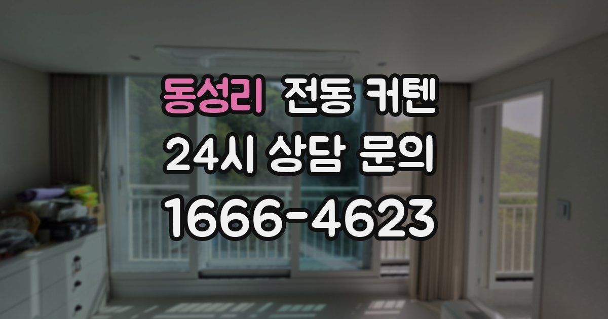동성리 전동 커텐